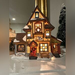 Santa’s workbench collection. The calico cat toy shop. No light includes